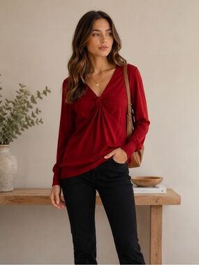 LOFT RED SWEATER